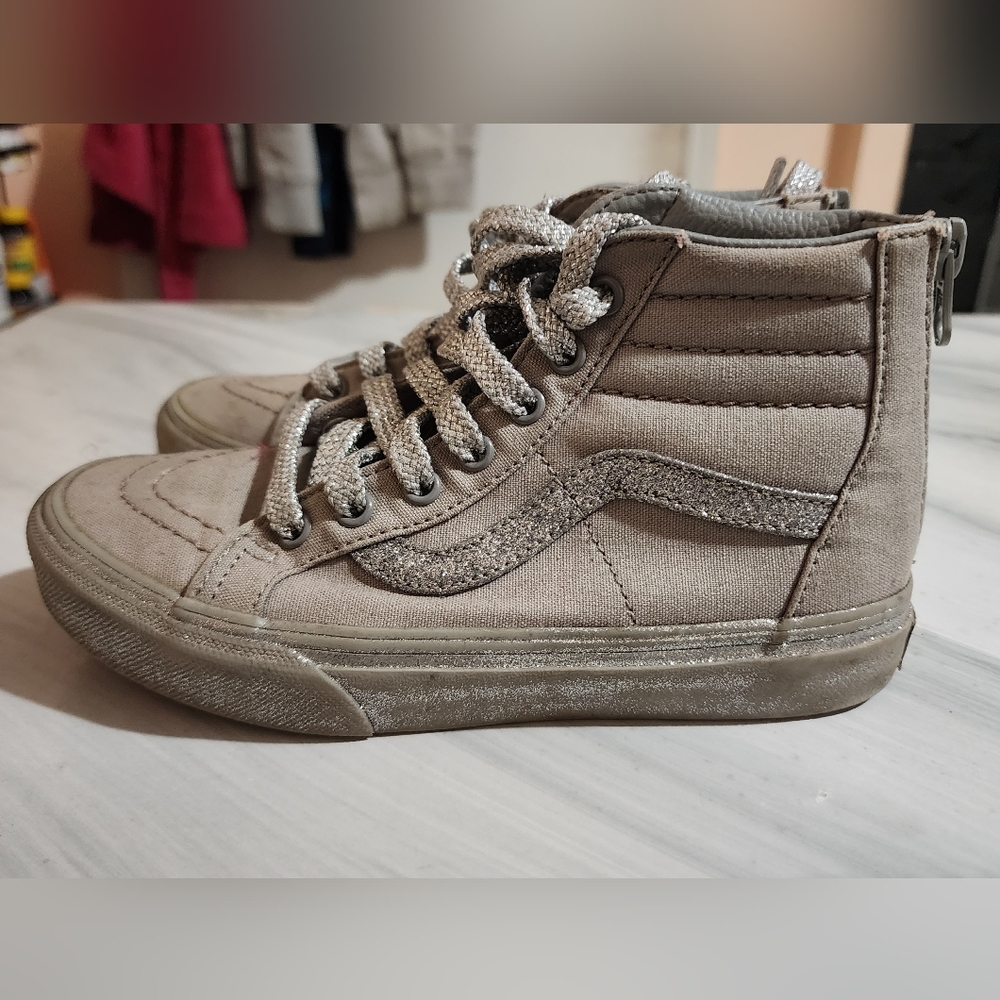 Gray/Silver Van's Hightop Sneakers